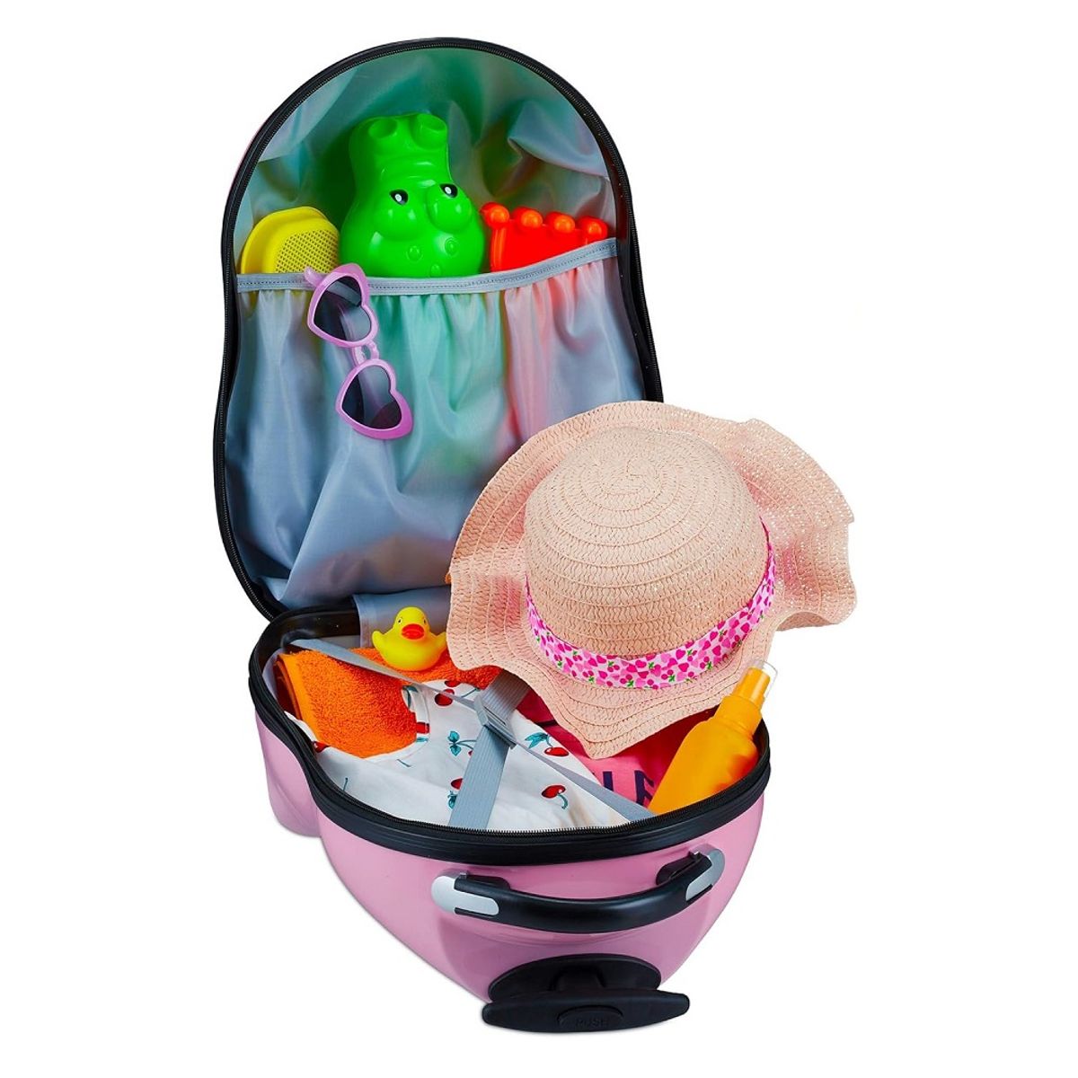 GENERICO - Maletas de viaje para niños con ruedas dibujitos