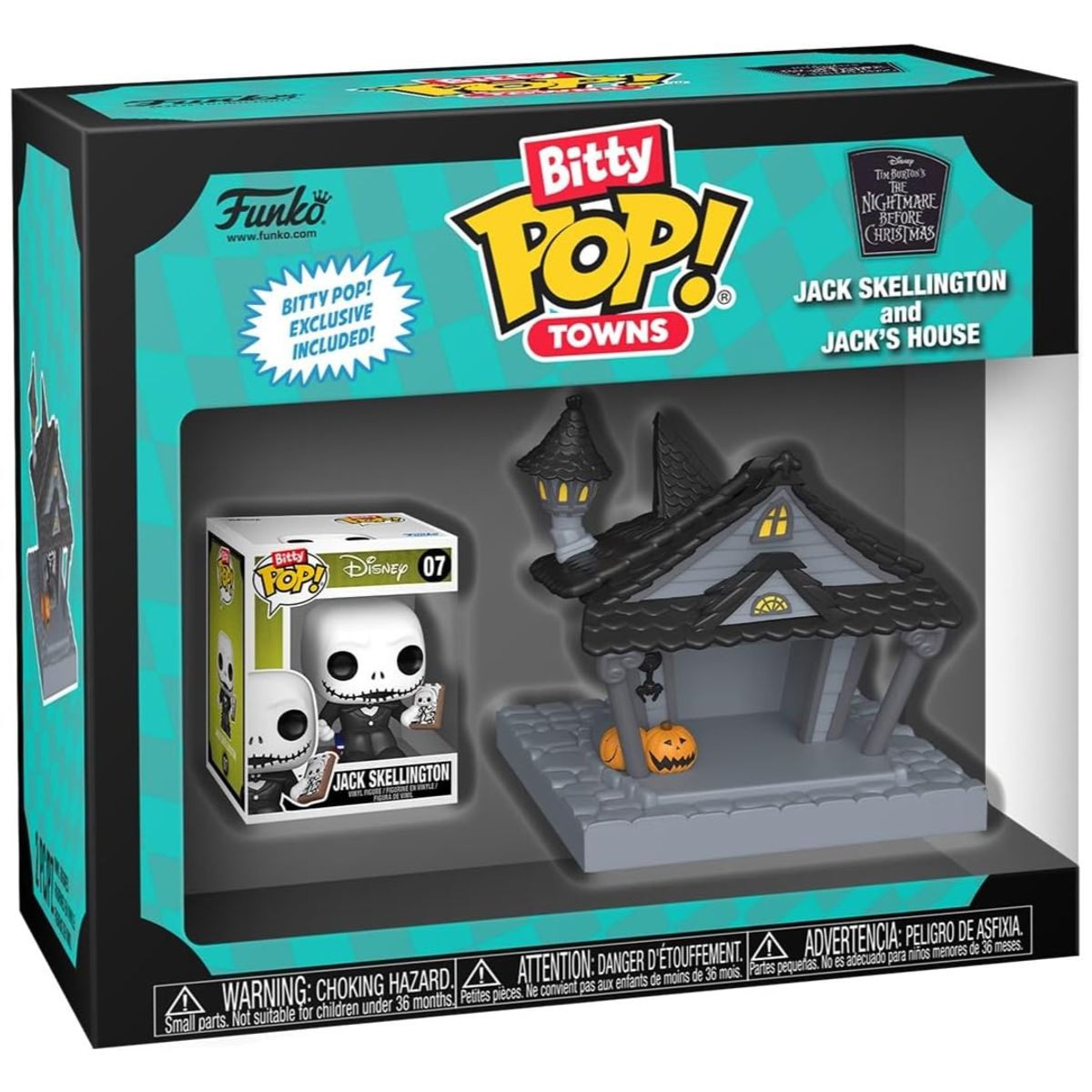 FUNKO - Miniatura Bitty Pop Jack Skellington Jacks House