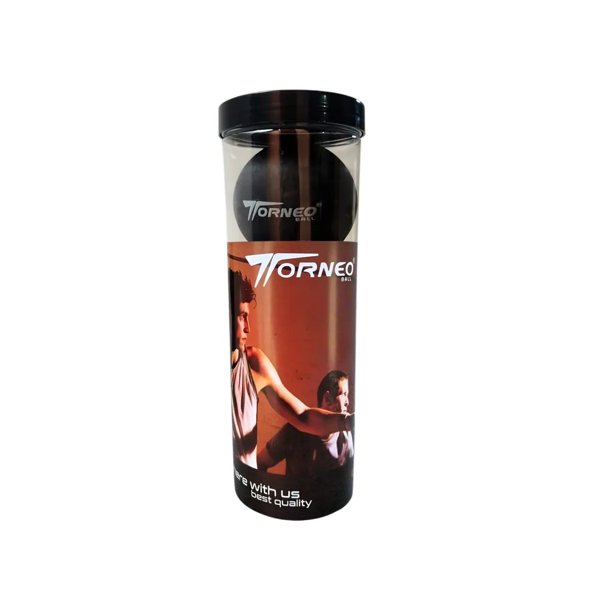 TORNEO - PELOTAS PARA FRONTÓN SQUASH SET DE 3 UNIDADES EN TUBO TORNEO