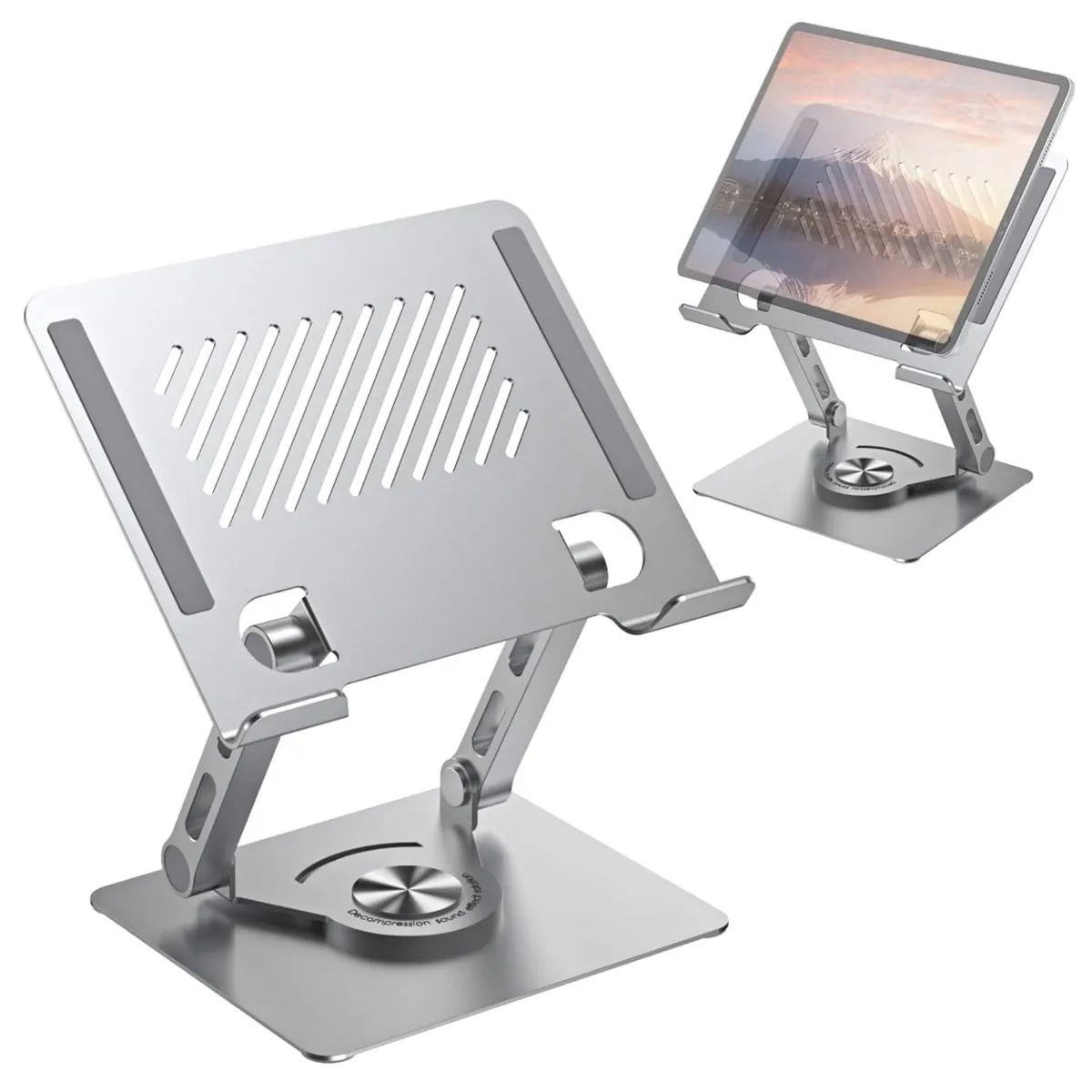 OEM - Soporte Para laptop Y Portátil Giratorio 360° De Aluminio