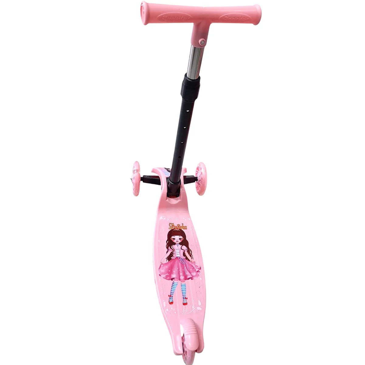 GENERICO - Scooter para niños plegable con luces Rosa