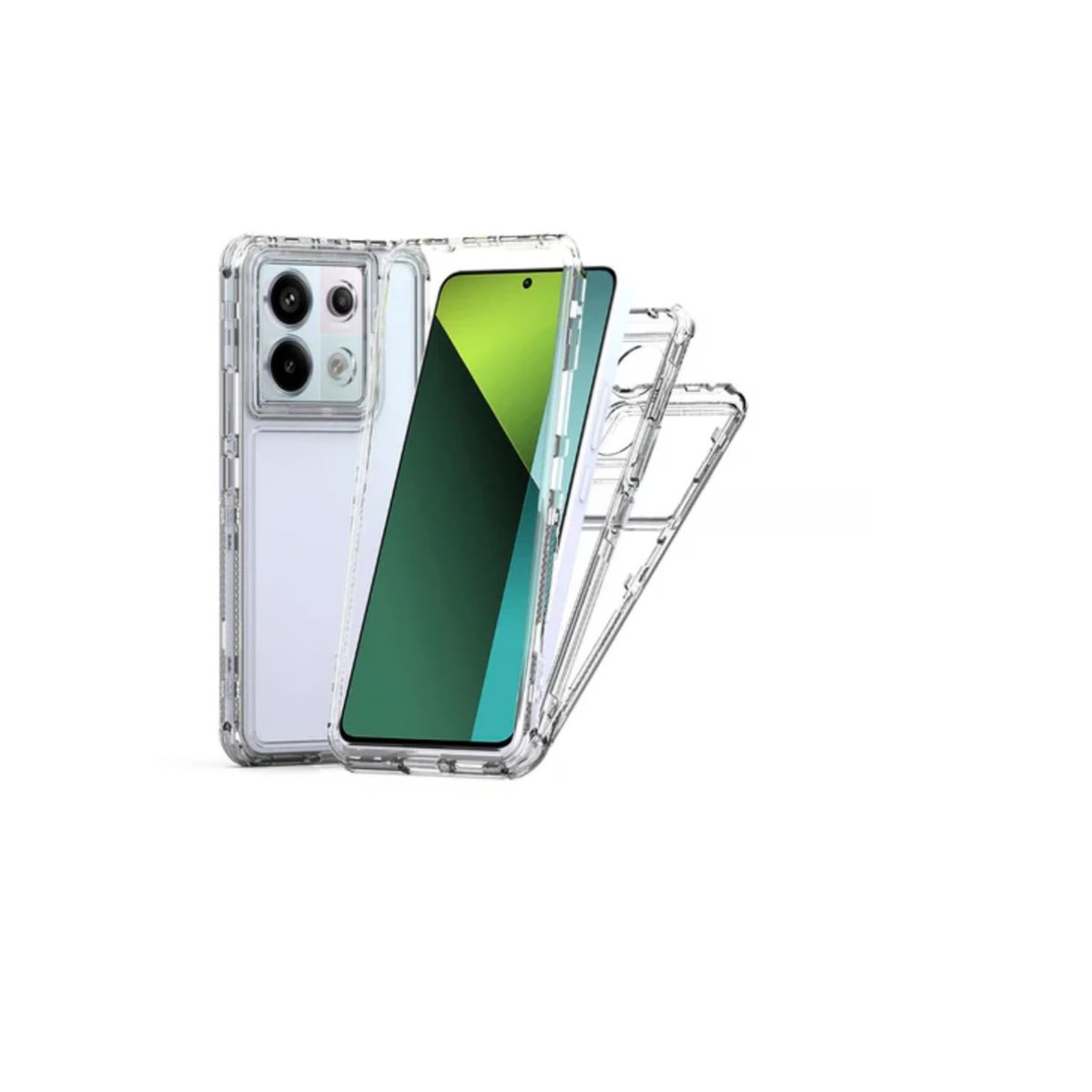 SPACE - CASE 360 SPACE PARA XIAOMI NOTE 14 PRO 4G  3 EN 1 ANTY SHOCK