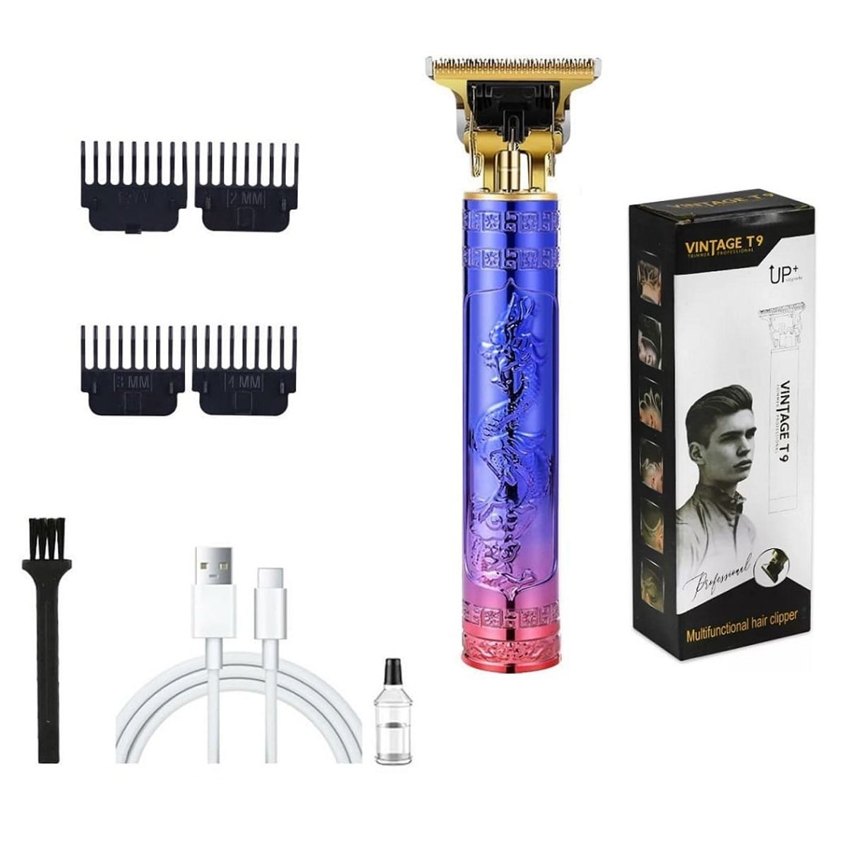 GENERICO - Maquina cortador Diseño Cabello y Barba Trimmer Patillera Buda Dragón