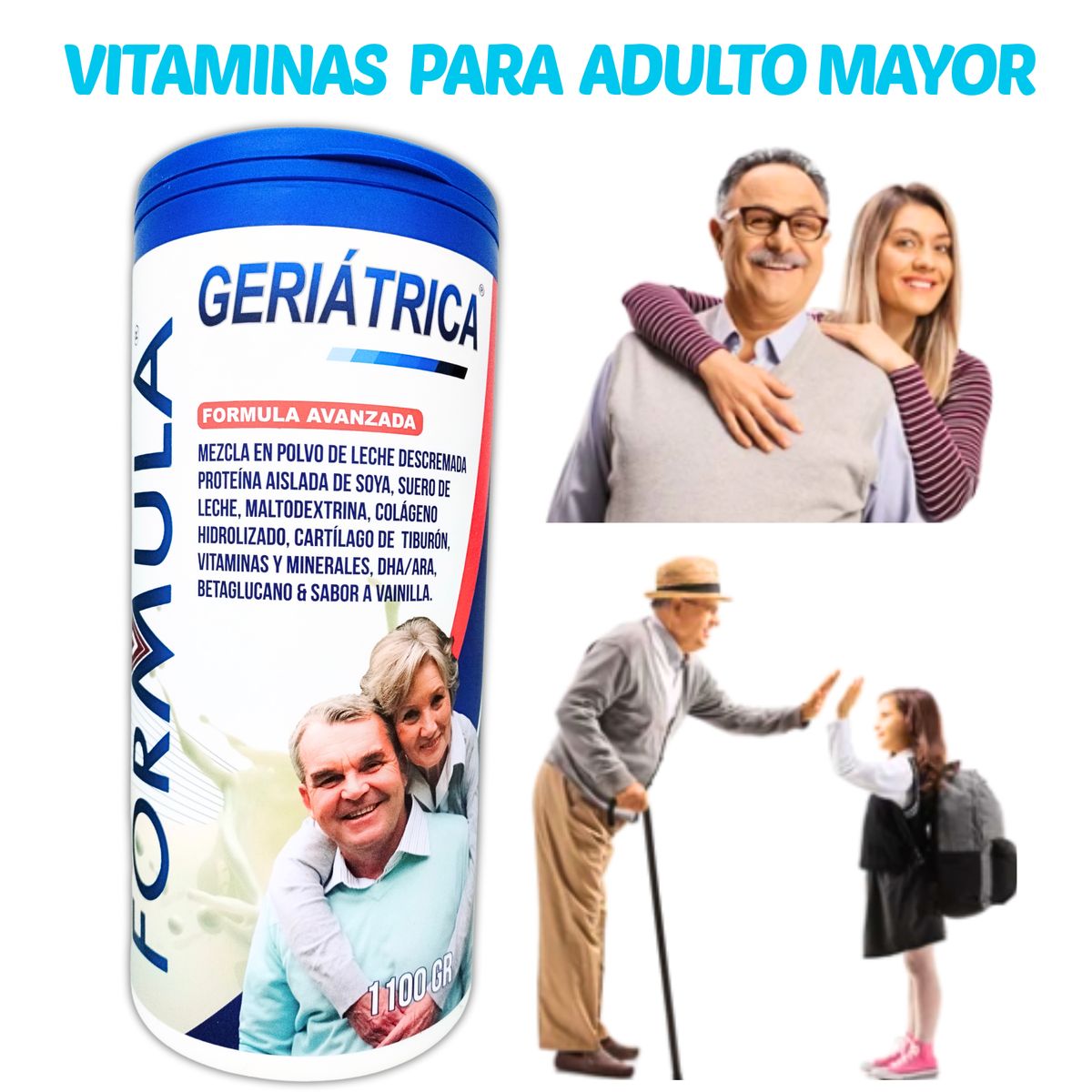 GENERICO - SUPLEMENTO GERIÁTRICO VITAMINAS ADULTO MAYOR 1.1 KILO FORMULA V