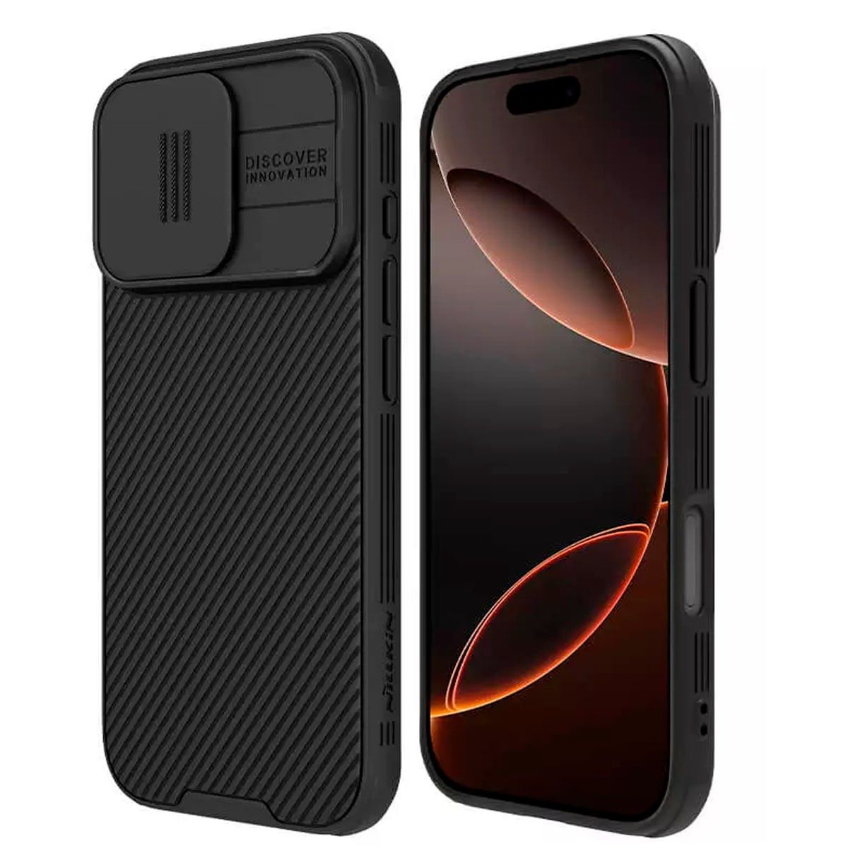 NILLKIN - Case Nillkin para Iphone 16 Pro Max Original Negro