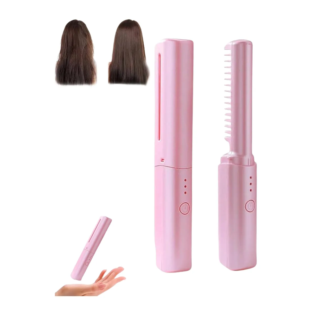 ROHS - Cepillo 2 en 1 Recargable: Alisa y Da Volumen en un Solo Paso