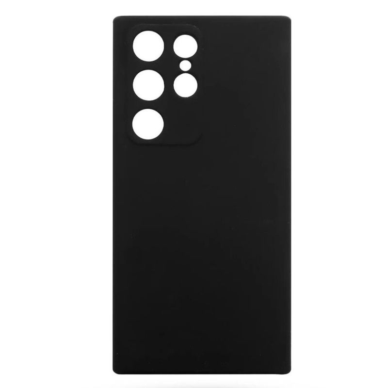 GENERICO - Case Silicona Para Samsung s24 Ultra  Negro  + Mica de Vidrio