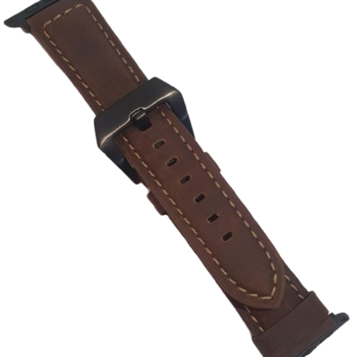 GENERICO - Correa de Cuero LUXURY para watch 42-44-45-49mm Marron oscuro