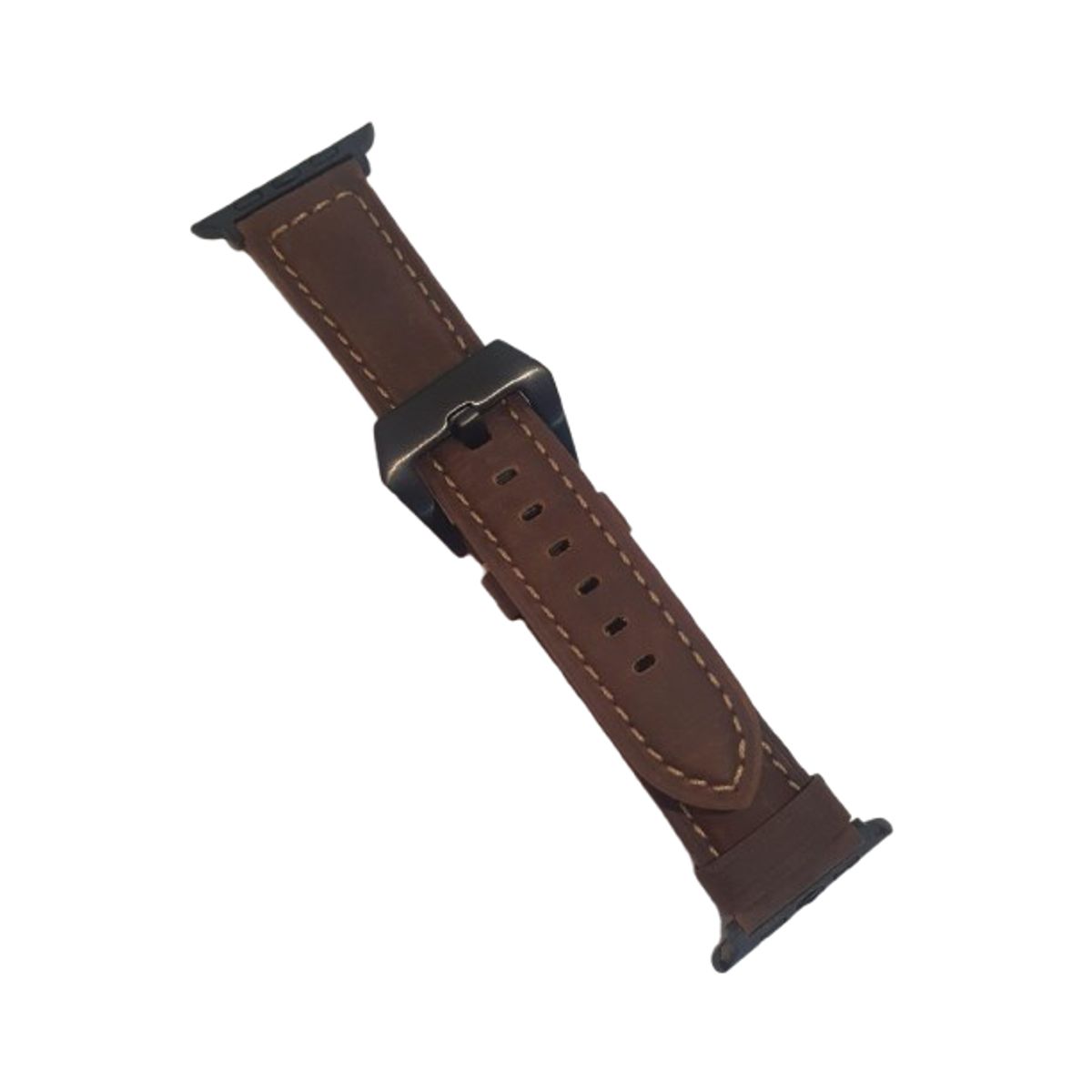 GENERICO - Correa de Cuero LUXURY para watch 42-44-45-49mm Marron oscuro