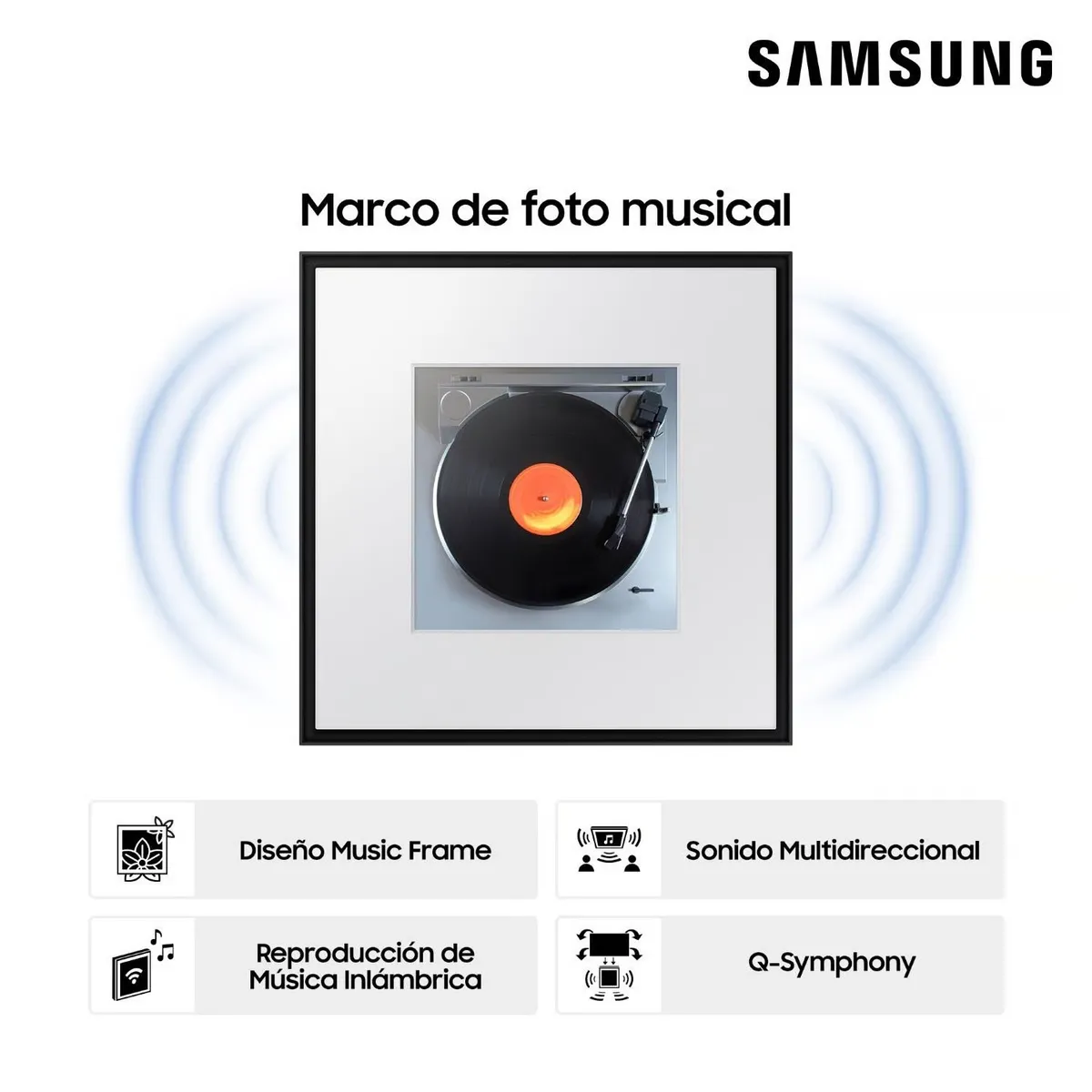 SAMSUNG - Parlante Music Frame Samsung Dolby 120W HW-LS60D - Nuevo 2024