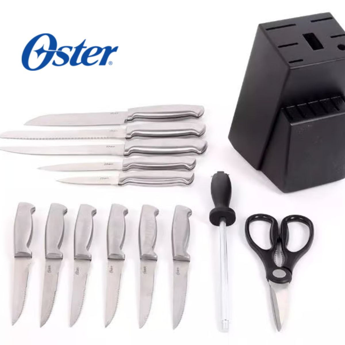 OSTER - Taco de Cuchillos Oster  Acero 14 Piezas