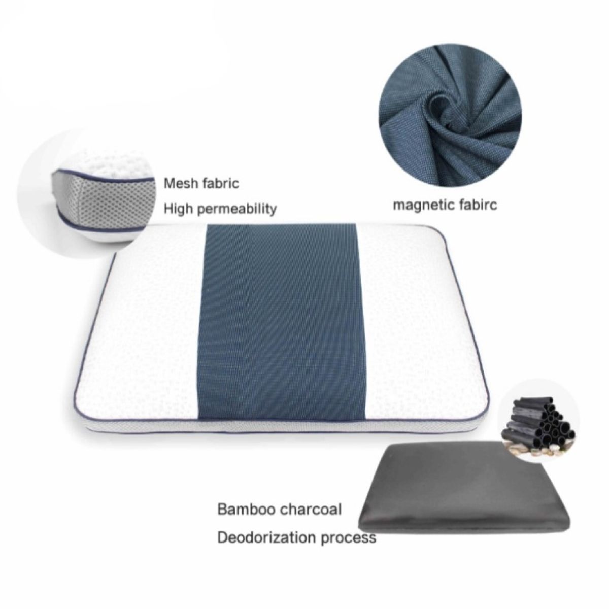 GOLDSUN - ALMOHADA VISCOELÁSTICA  ACTI-CARBÓN BAMBÚ memory foam