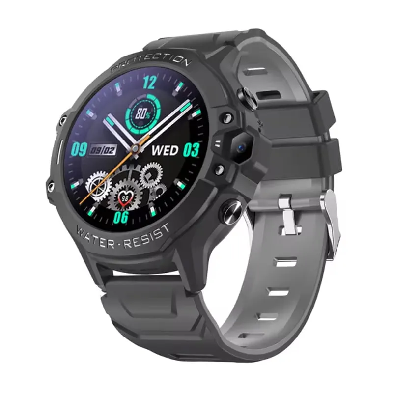 OVOTOUMI - Toumi K5 Niños 4G Video llamada Chat GPS relojes inteligentes -Negro