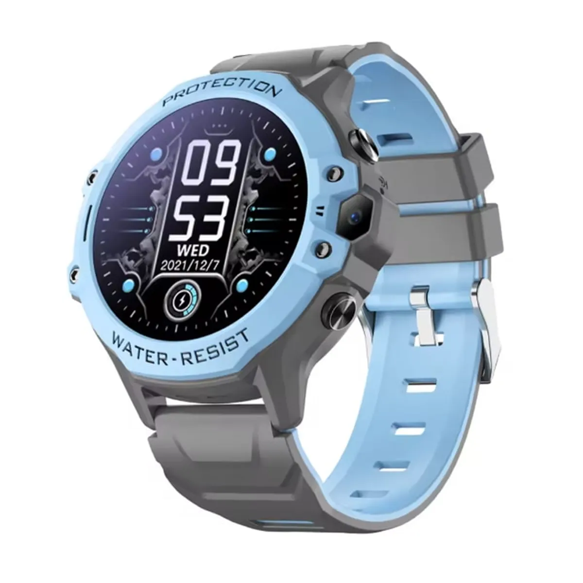 OVOTOUMI - Toumi K5 Niños 4G Video llamada Chat GPS relojes inteligentes -Azul
