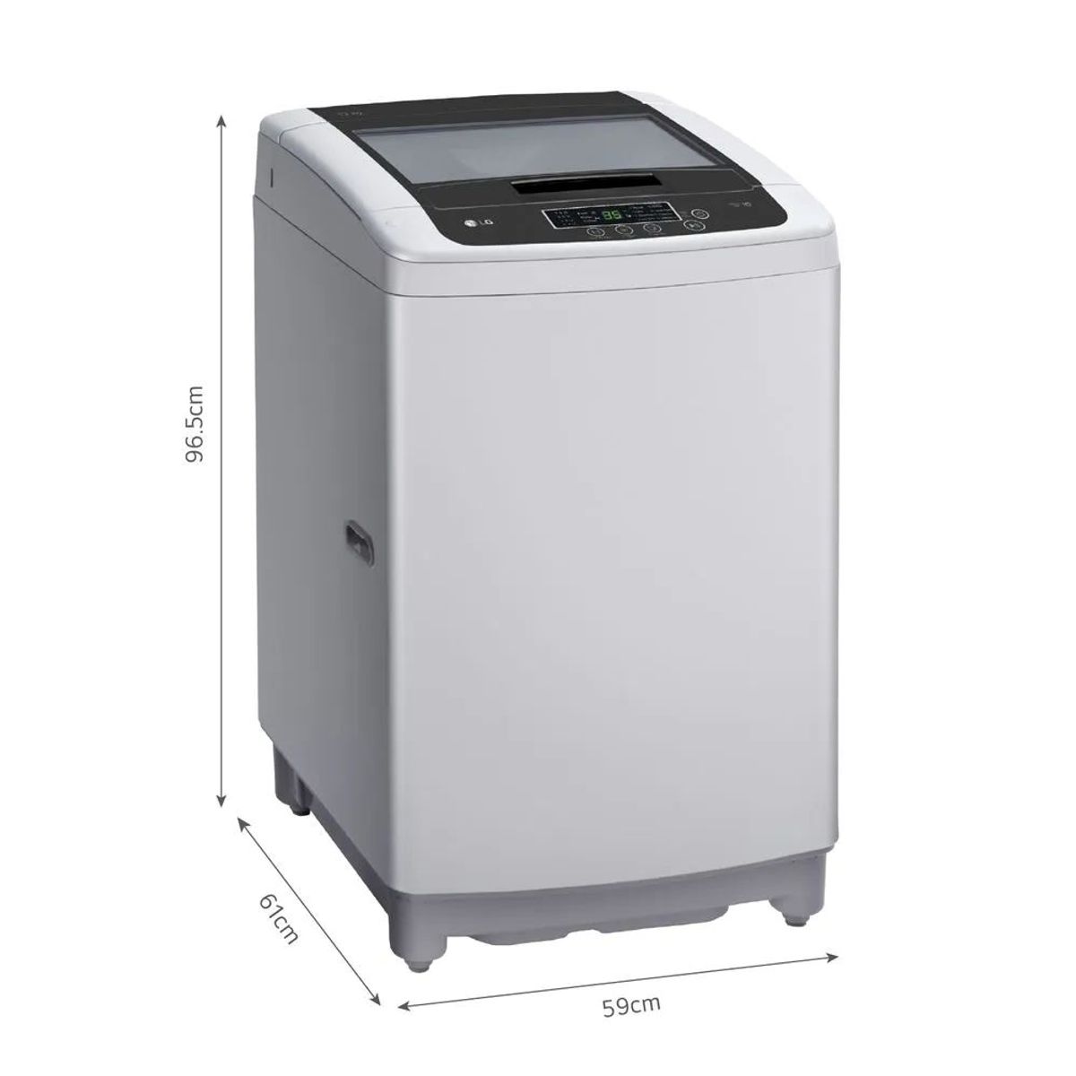LG - Lavadora LG 13 KG Smart Motion WT13DPBK Gris