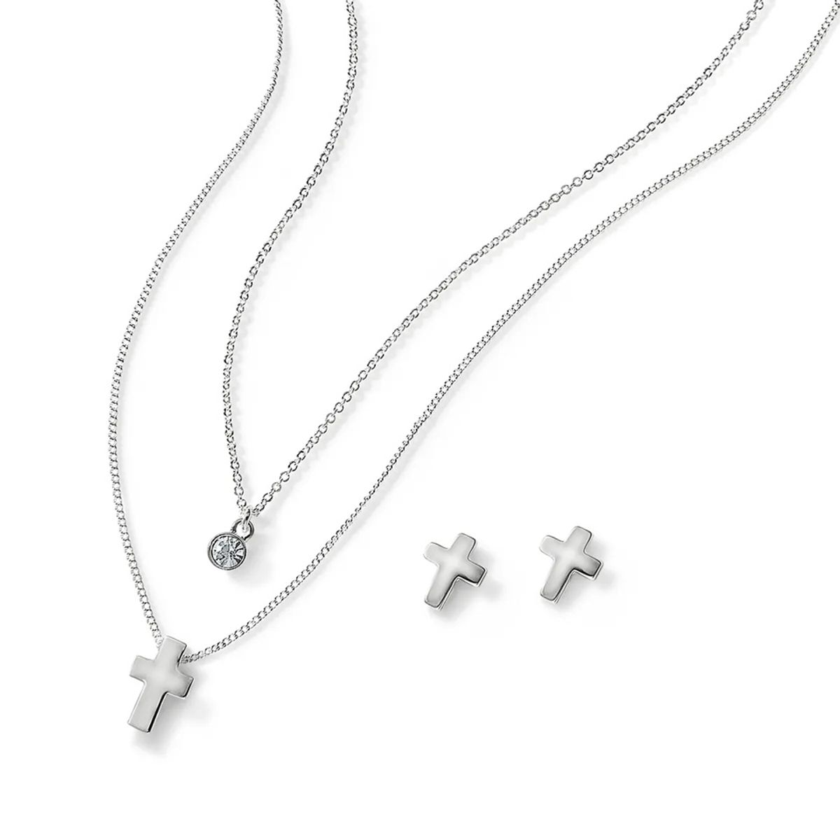 ESIKA - Set Collar Aretes Silver Hope ESPERANZA Plateado - Esika