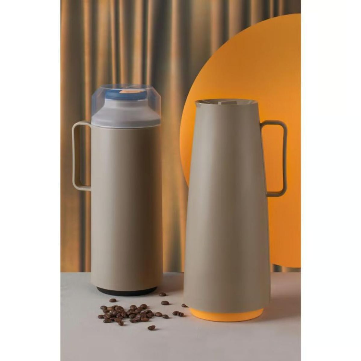 TRAMONTINA - Termo Tramontina Exata en Plástico 1 Lt Beige