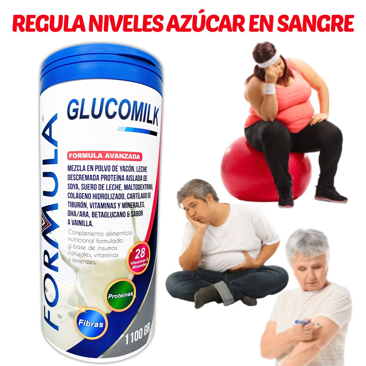 GENERICO - REGULADOR GLUCOSA NIVEL AZUCAR SUPLEMENTO DIABETES 1.1 KILO FORMULA V