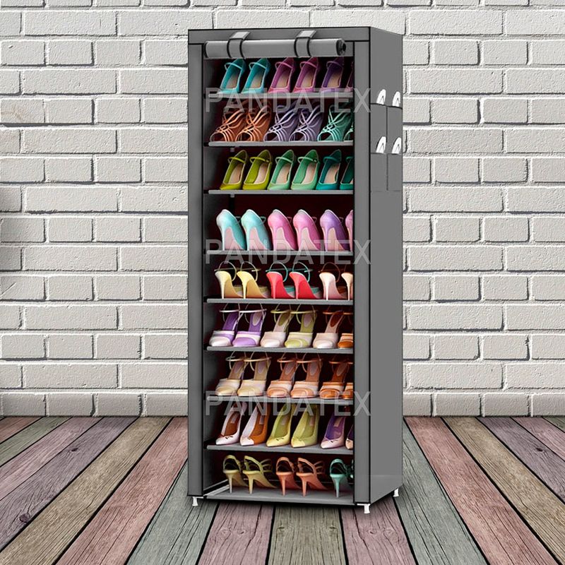 SM - ORGANIZADOR DE ZAPATOS 9 NIVELES COLOR GRIS