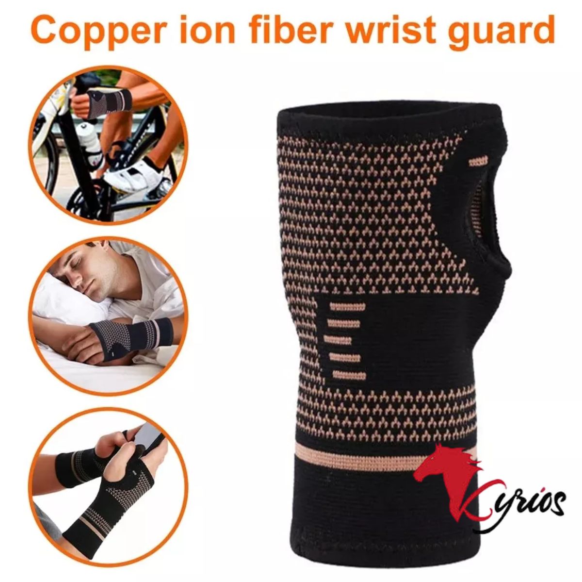 NO LOGO - Muñequera De Hilo De Cobre Talla L