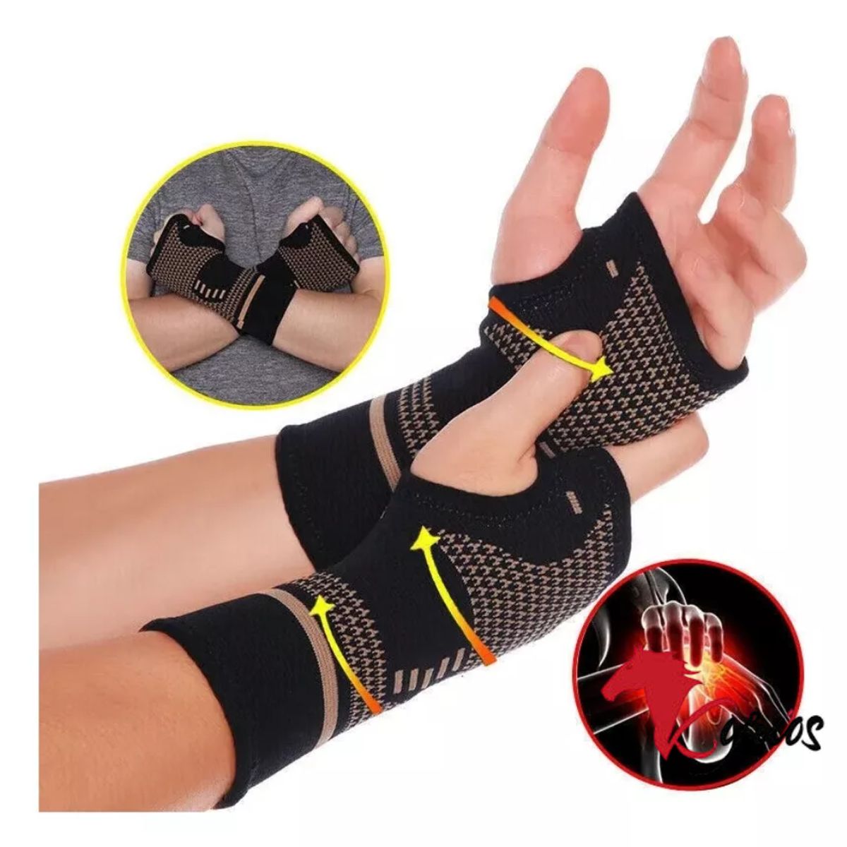 NO LOGO - Muñequera De Hilo De Cobre Talla L