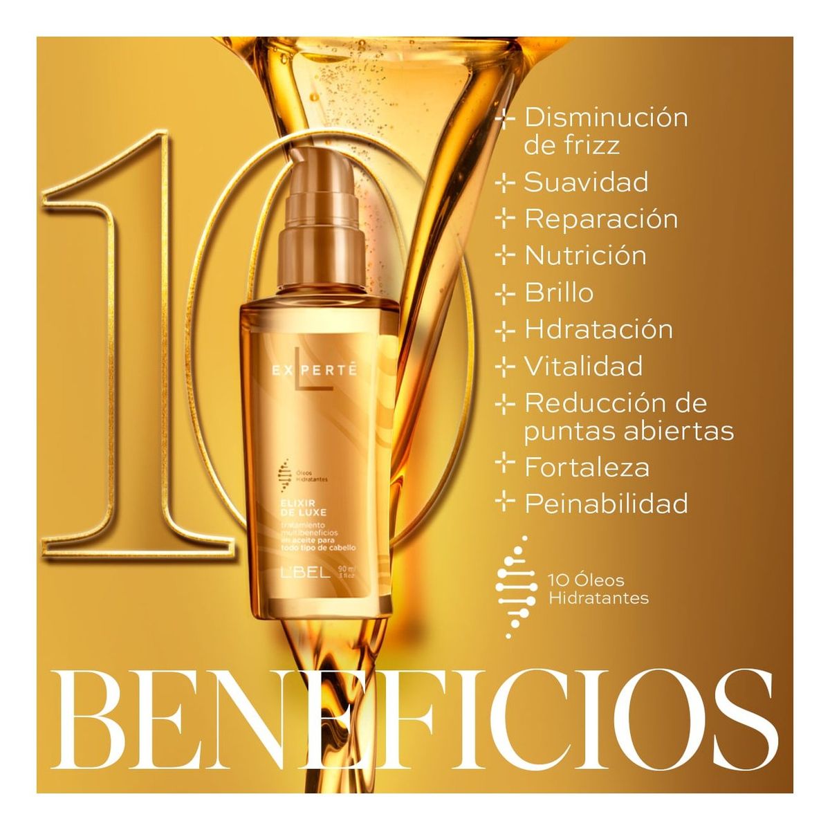 LBEL - Óleos Aceite Tratamiento Cabello multibeneficios  Ligne Experte L’Bel