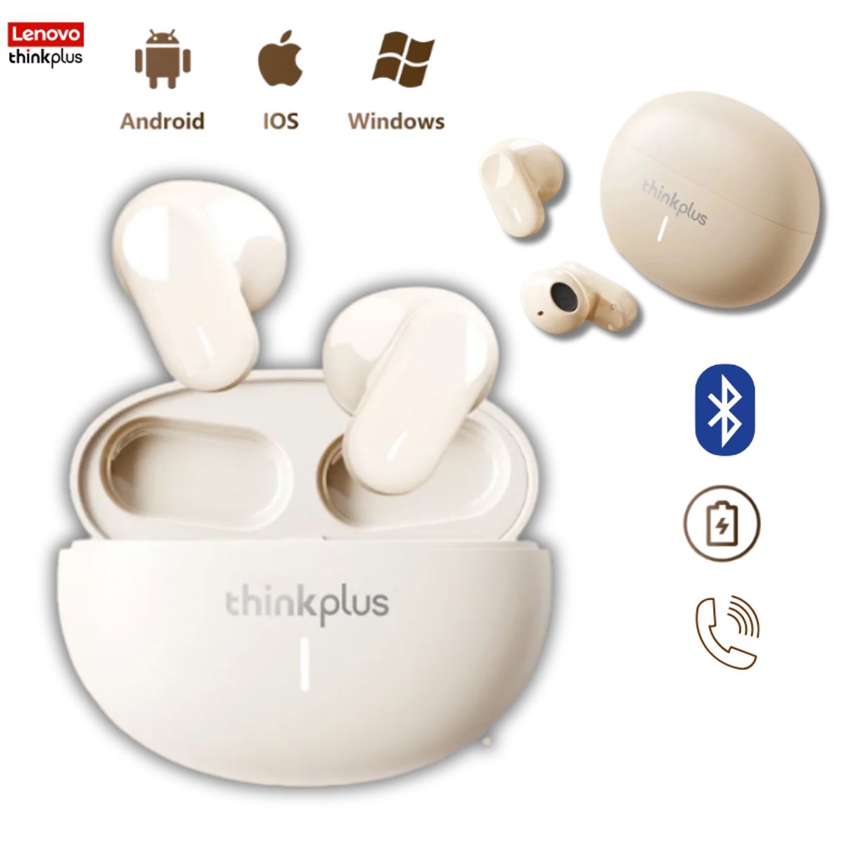 GENERICO - Auriculares inalámbricos Lenovo Thinkiplus LP19 5.0