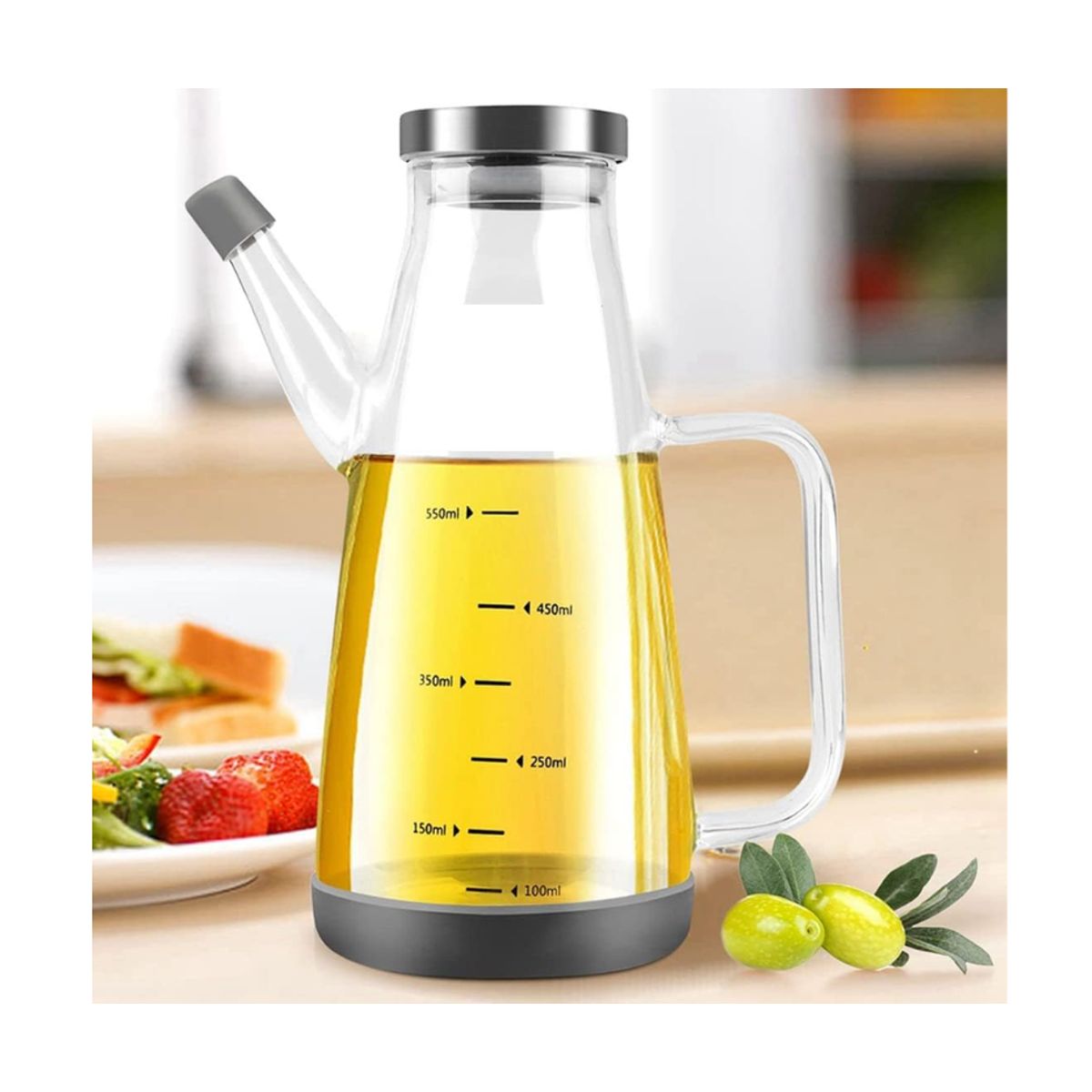 GENERICO - Dispensador de aceite y vinagre  en vidrio borosilicato 550 ml