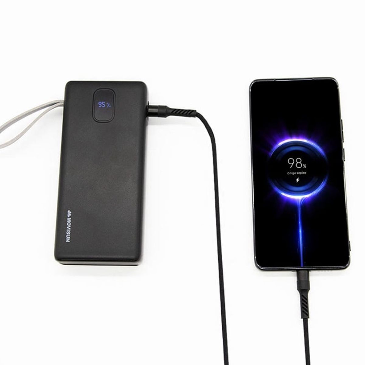 MOVISUN - Power Bank 20000 mAh Carga Rapida 22.5w Movisun Rocket x22