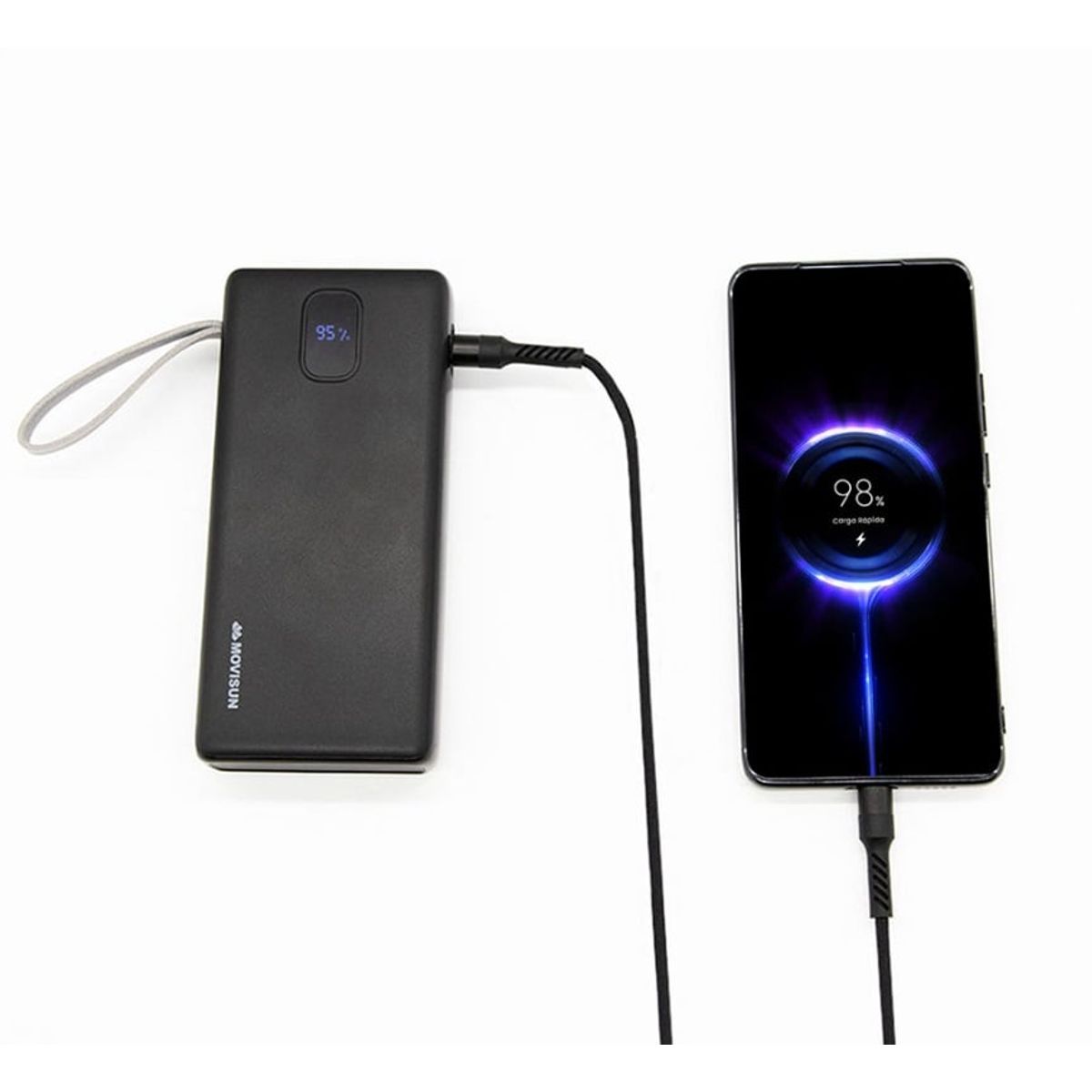 MOVISUN - Power Bank 20000 mAh Carga Rapida 22.5w Movisun Rocket x22