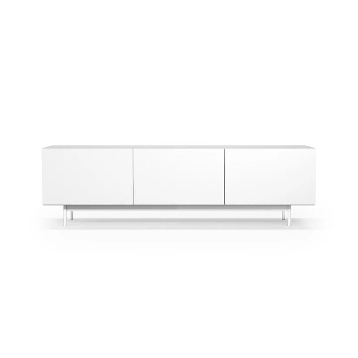 R&R MUEBLES - Mueble de TV Moderno Kate Blanco 3 Puertas R&R MUEBLES