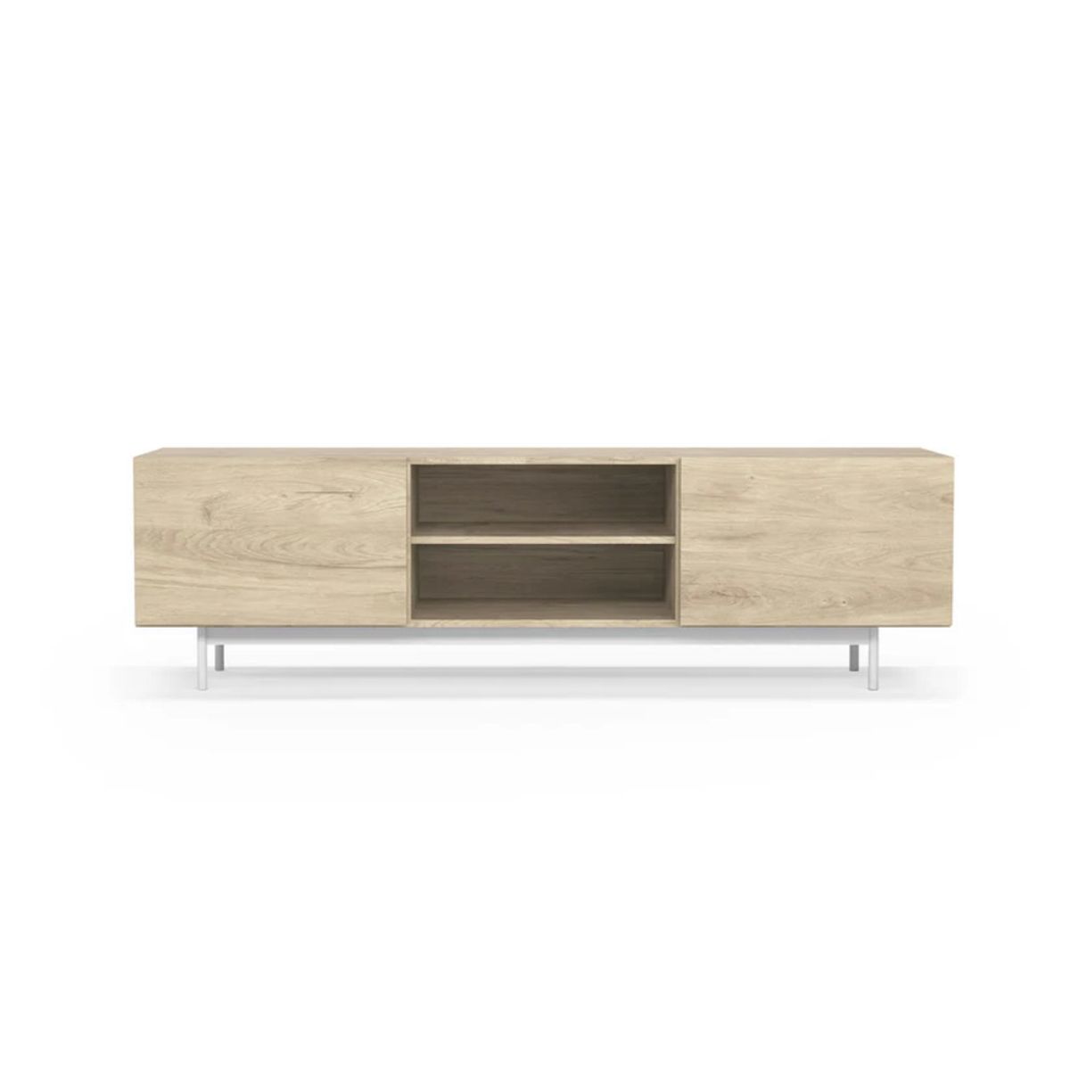 R&R MUEBLES - Mueble de TV Moderno Rafael Duna 2 Puertas R&R MUEBLES