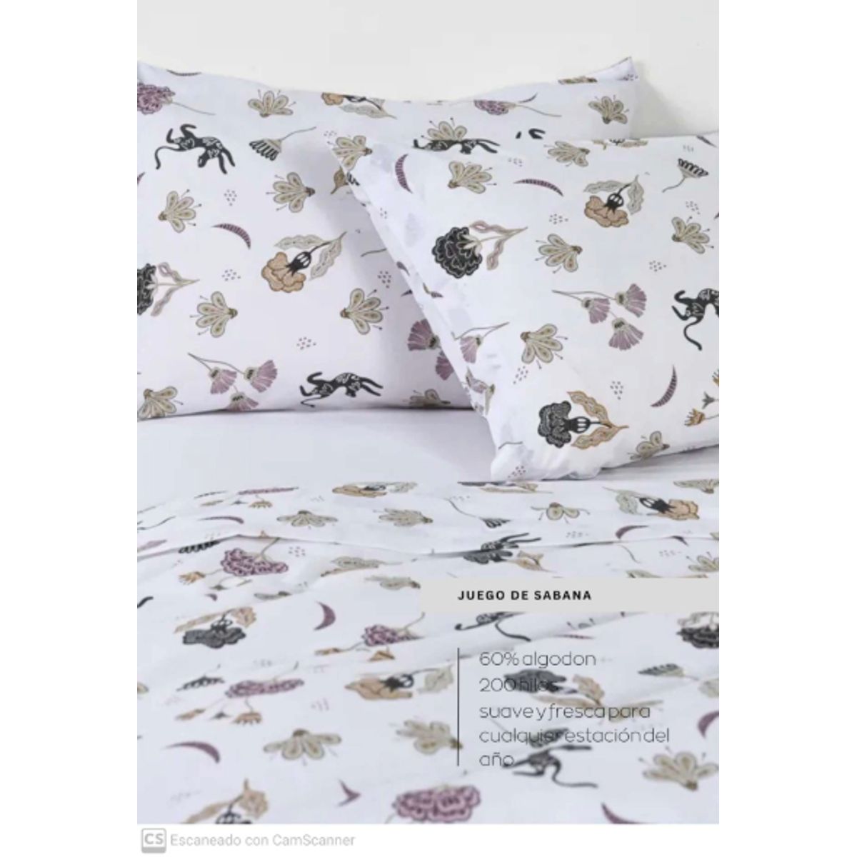 CANNON - SÁBANAS CANNON HOME 3PLZ SET 4 PIEZS