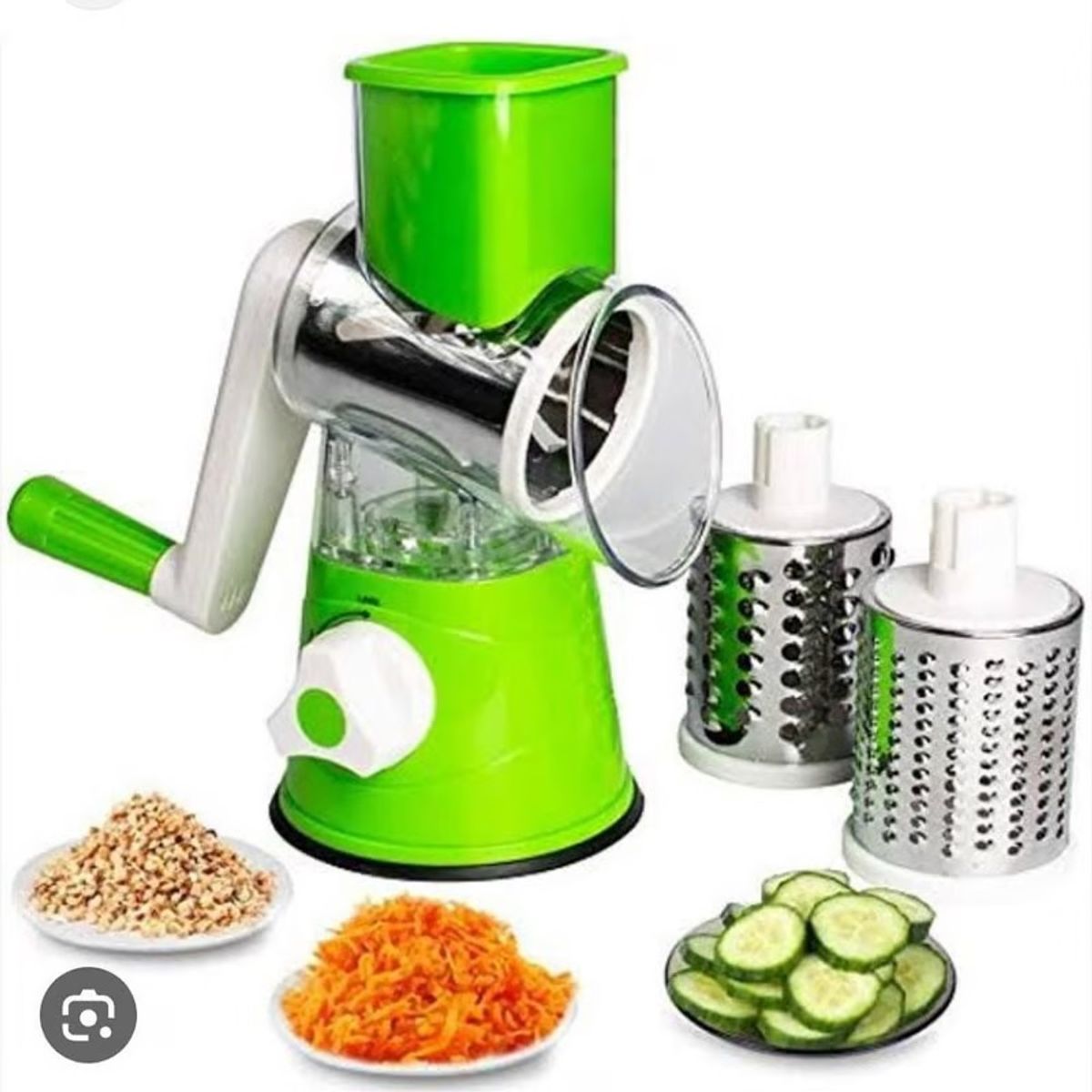 GENERICO - Molino Rallador Picatodo Giratorio de Verduras Multifuncional 3 en 1