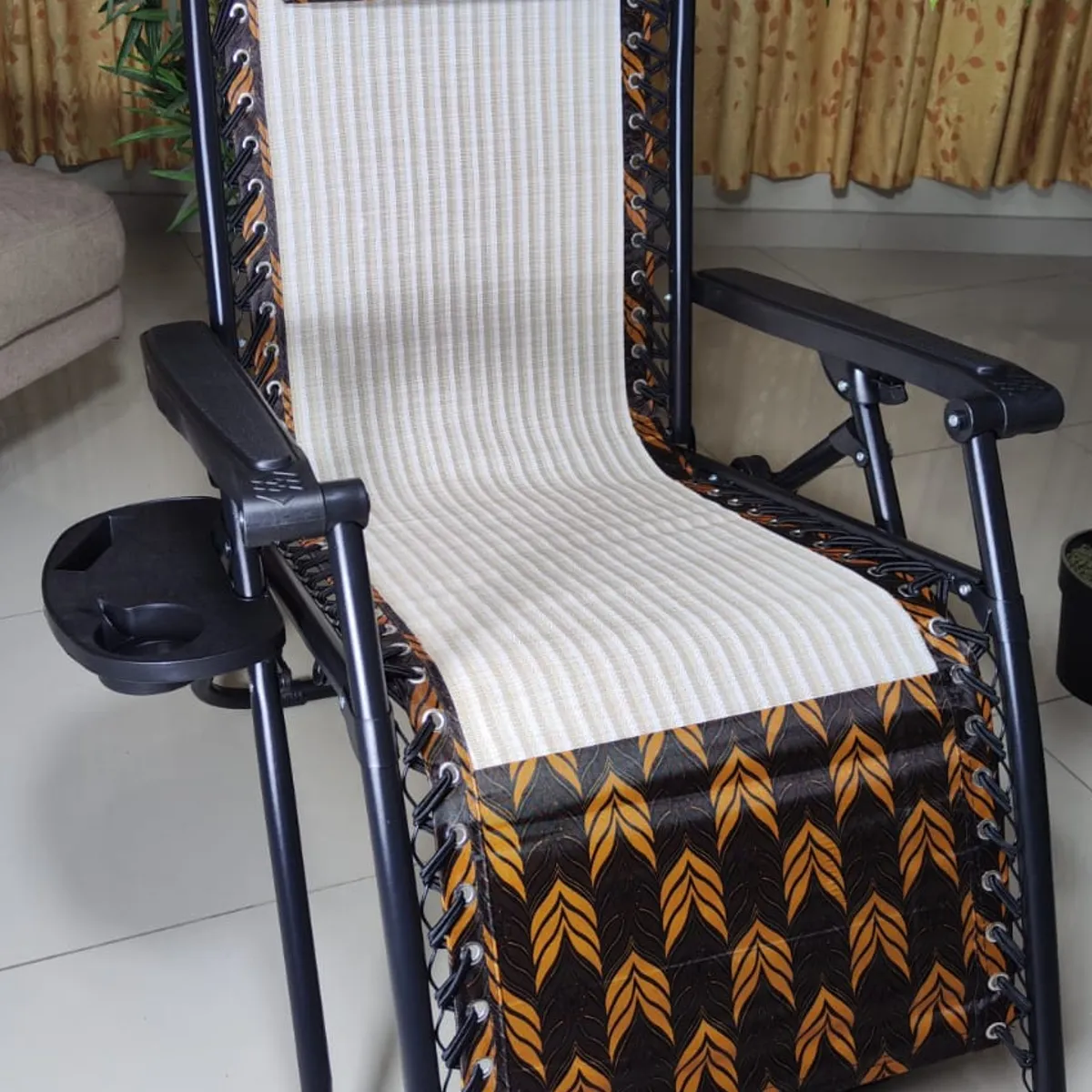 GENERICO - SILLA DE GRAVEDAD CERO PARA EXTERIORES CON BANDEJA POSA VASO