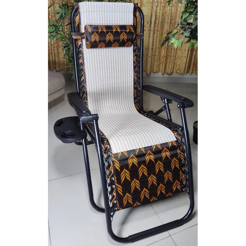 GENERICO - SILLA DE GRAVEDAD CERO PARA EXTERIORES CON BANDEJA POSA VASO