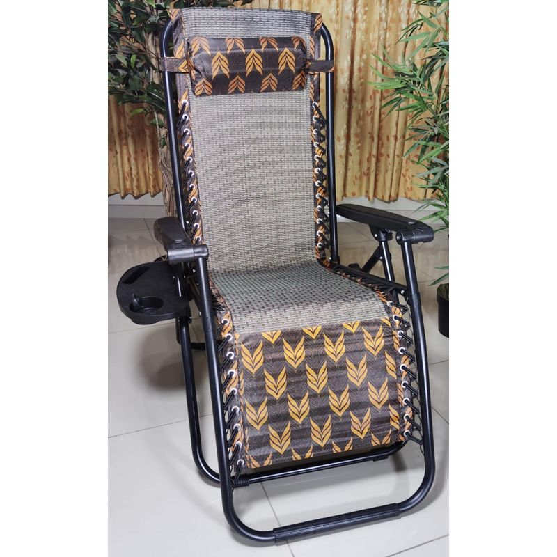 GENERICO - SILLA DE GRAVEDAD CERO PARA EXTERIORES CON BANDEJA POSA VASO