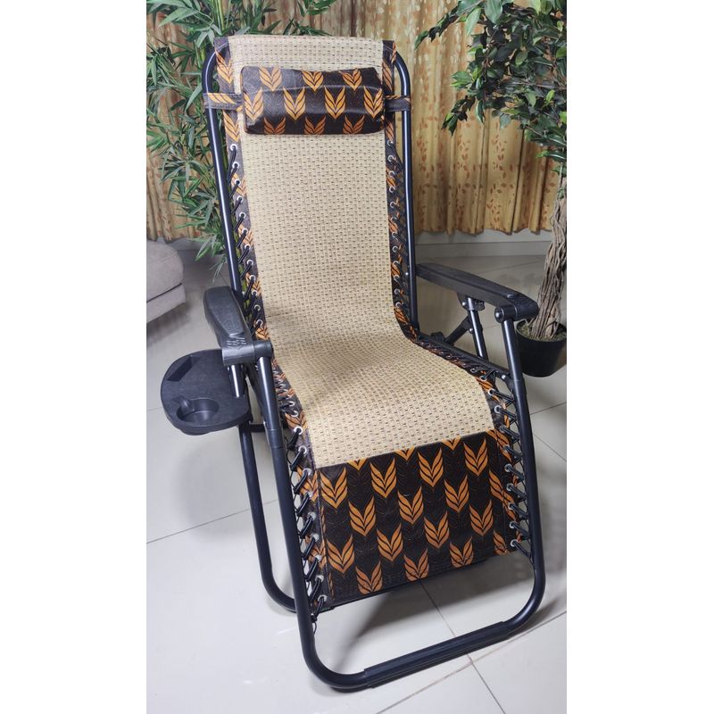 GENERICO - SILLA DE GRAVEDAD CERO PARA EXTERIORES CON BANDEJA POSA VASO