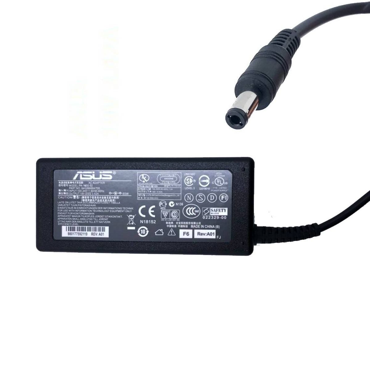 OEM - Cargador para Laptop Asus 19v. 3.42A. 65w.    5.5 x 2.5mm.
