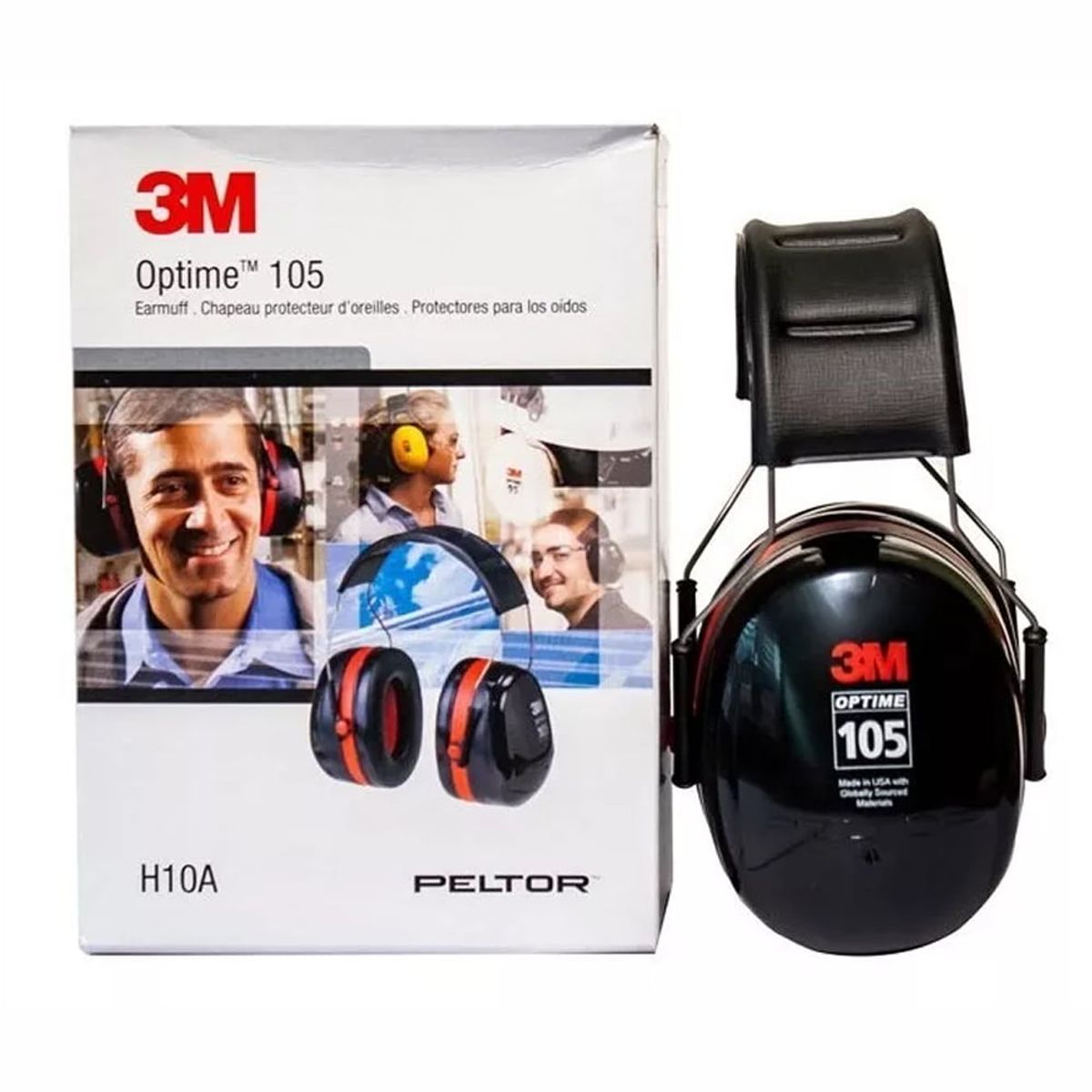 GENERICO - Orejeras 3M Tipo Vincha Optime 105 Modelo H10A PELTOR