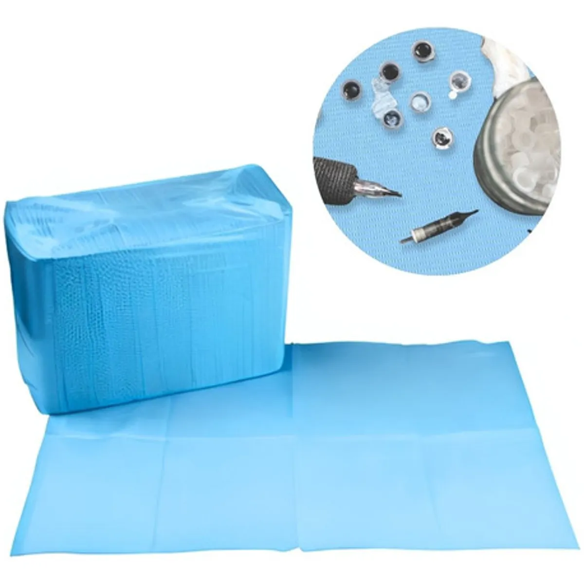 GENERICO - Campo Dental CELESTE 33x45cm X 125 UNIDADES