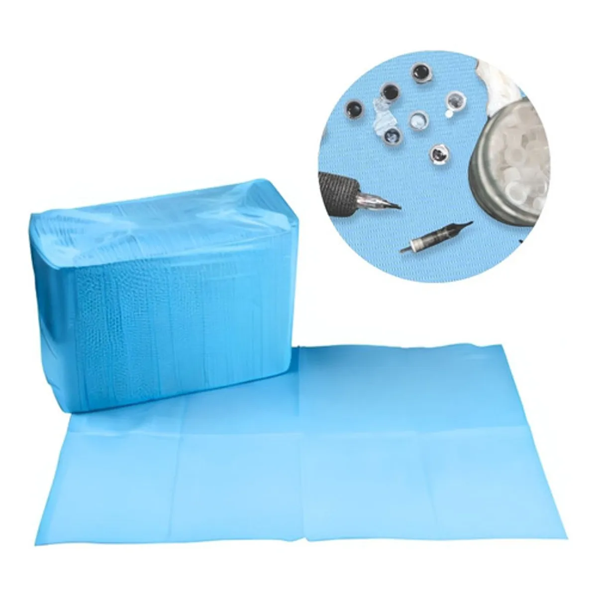 GENERICO - Campo Dental CELESTE 33x45cm X 125 UNIDADES
