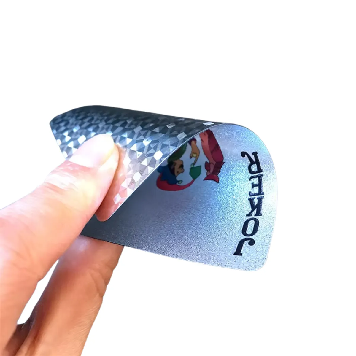 GENERICO - Cartas plateadas para poker - Resistentes al agua