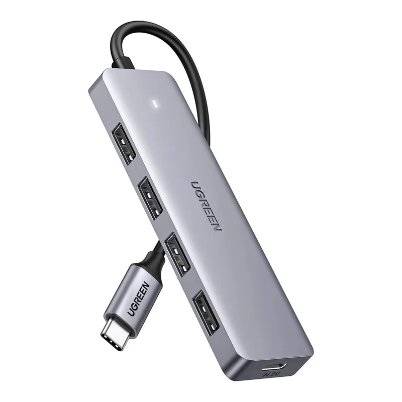 UGREEN - Adaptador Hub UGREEN USB Tipo C de 4 Puertos USB 3.0 (CM219 - 70336)