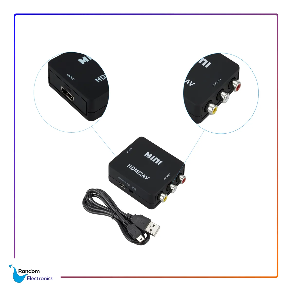 GENERICO - GENERIC ADAPTADOR HDMI A RCA AV NTSC PAL N