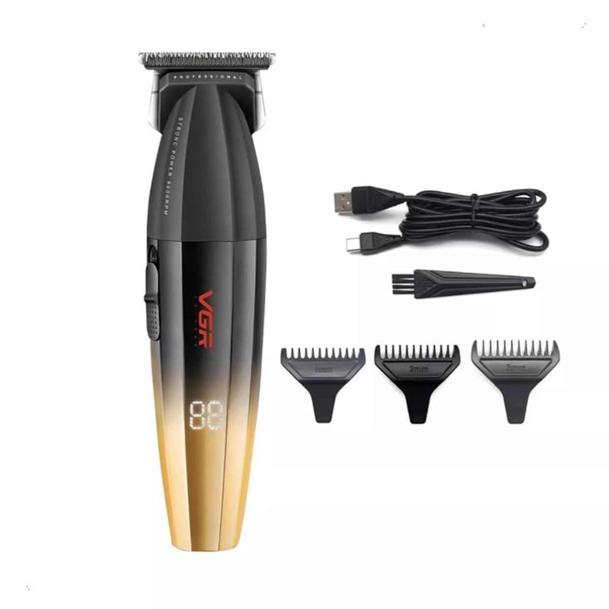 VOYAGER - Maquina Corte Cabello Combo Clipper Trimmer Pantalla Digital