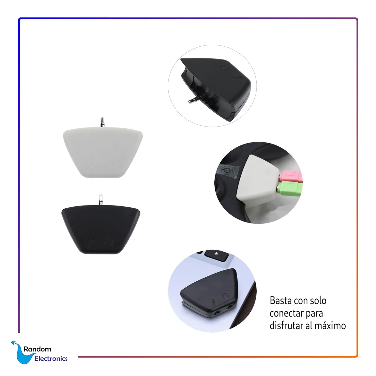 GENERICO - ALLOYSEED ADAPATADOR 25MM 35MM AUDIO MICROFONO XBOX 360 N