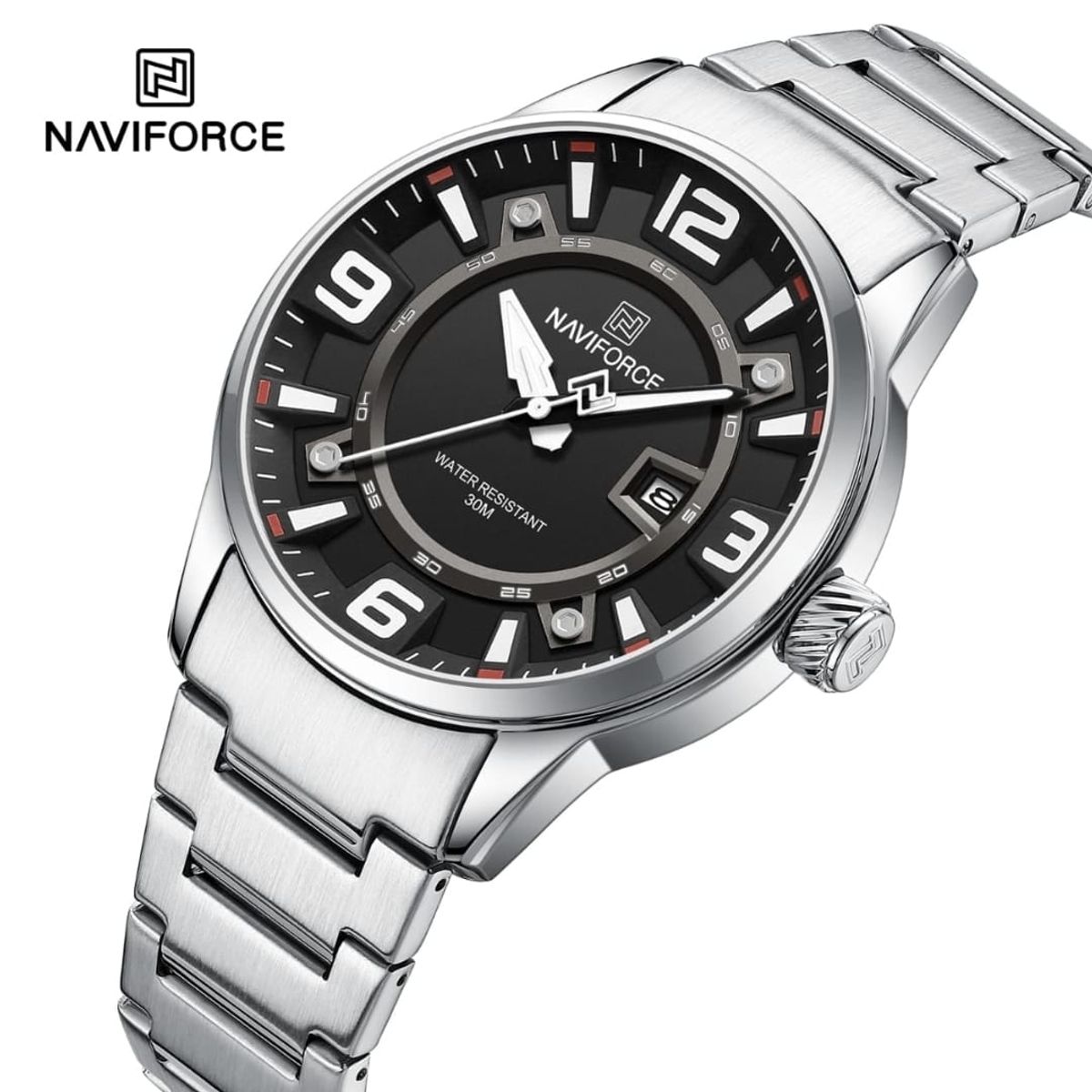 NAVIFORCE - Reloj Naviforce NF8044 Acero Plateado Para Caballero
