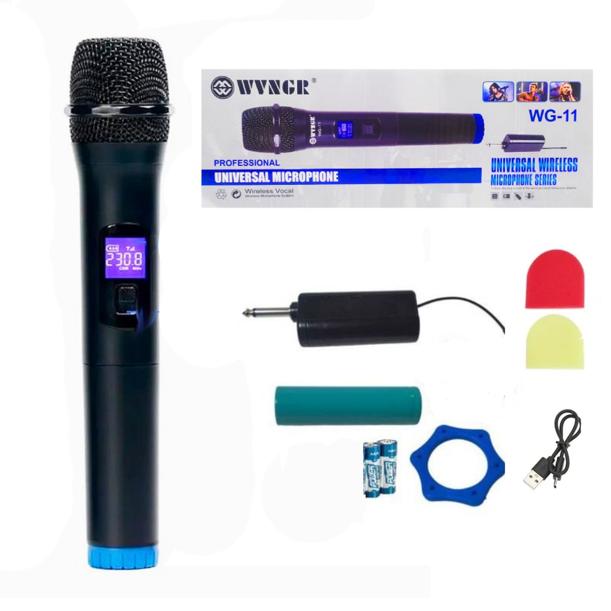 GENERICO - Micrófono Inalámbrico UHF para Equipos Adaptador Plug 63mm