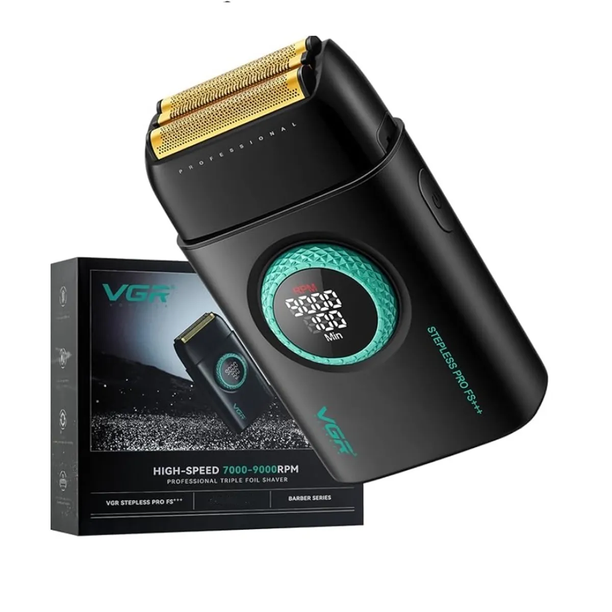 PREMIUM - Afeitadoras Eléctricas de Triple Lámina Vgr 377 9000 Rpm Peluquerias